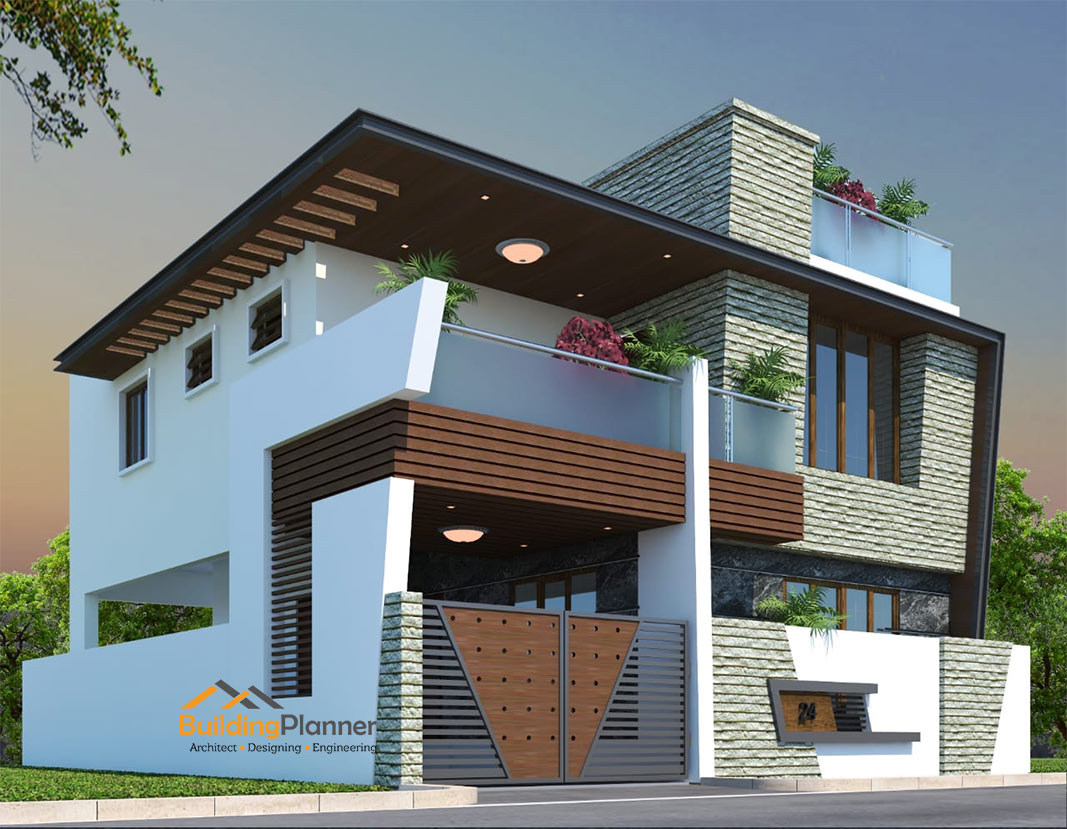 Buy 30x40 West facing readymade house plans online | BuildingPlanner